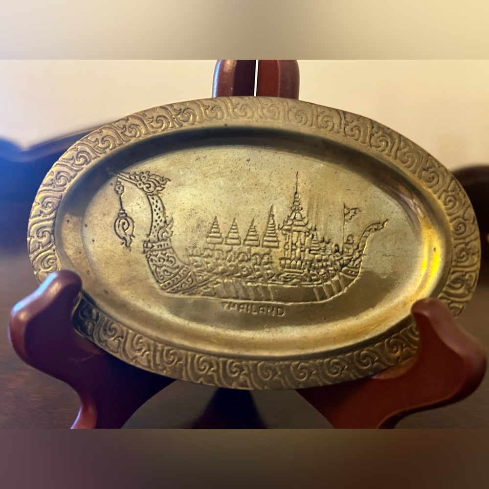 Engraved Brass Decorative Plate